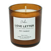 LOVE LETTER Luxury Soy Candle